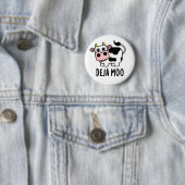 Deja Moo Funny Koe Pun Ronde Button 5,7 Cm (In situ)