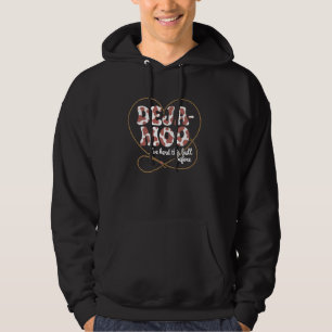 Deja Moo Grappige Koe Print Design met Heart Lasso Hoodie