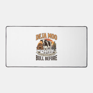 Deja Moo Grappige Koe Western Vintage Shirt Ontwer Bureaumat