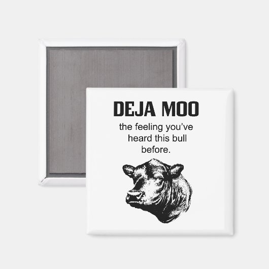 Deja Moo Magnet (Recto/Verso)