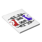 Deja Vu Cat Notitieblok (Schuin)