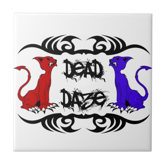 Deja Vu Cat Tegeltje (Voorkant)