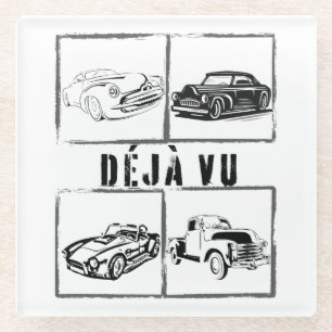 Déjà vu.w glazen onderzetter