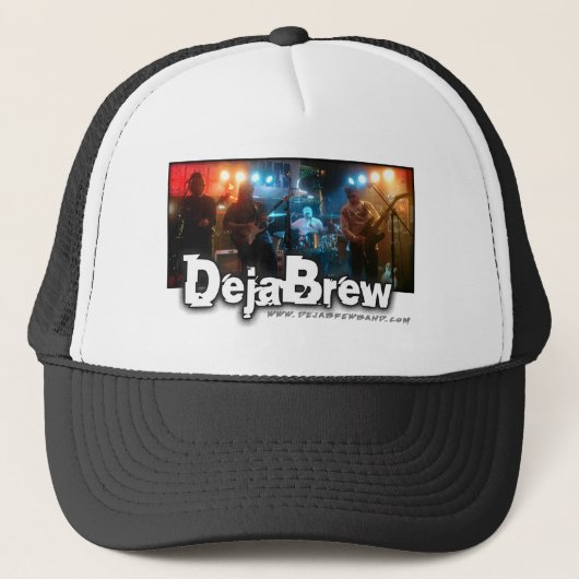 DejaBrew Band Logo Trucker Hat.. Trucker Pet (Voorkant)