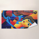 Déjeuner avec des Couleurs (Serviette de bain)