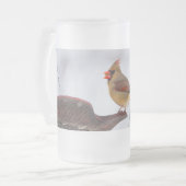 Déjeuner cardinal féminin Heure Mug givré (Devant gauche)