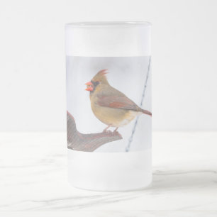 Déjeuner cardinal féminin Heure Mug givré