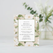 Déjeuner de mariage | Fleurs blanches feuilles ivo (Debout devant)