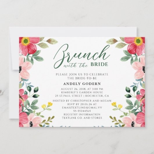 Déjeuner de Mariée sur Invitation (Devant)