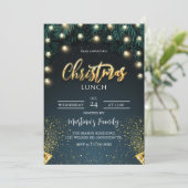 Déjeuner de Noël Invitations Fête (Debout devant)