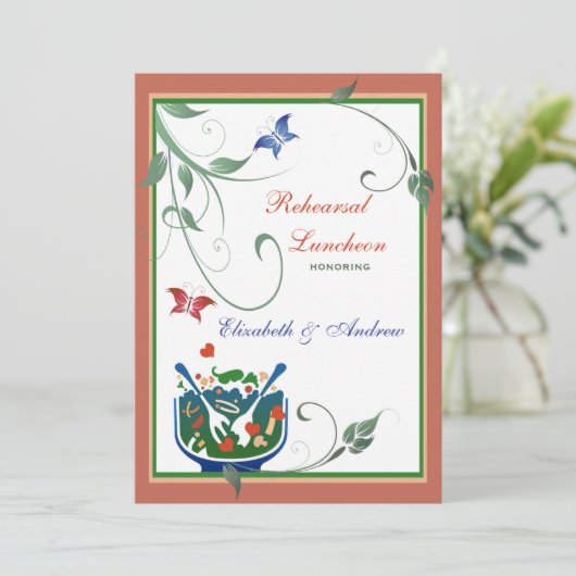 Déjeuner décontracté - Invitation à un déjeuner de (Debout devant)