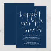 Déjeuner du bonheur éternel, faire-part de mariage (Devant / Derrière)