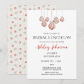 Déjeuner nuptial de Noël Invitation (Devant / Derrière)