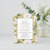 Déjeuner nuptial | Fleurs blanches feuille jaune (Debout devant)