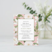 Déjeuner nuptial | Fleurs blanches feuilles roses (Debout devant)