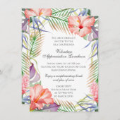 Déjeuner tropical Invitation Commande spéciale (Devant / Derrière)