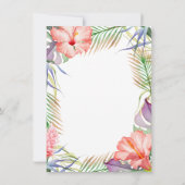 Déjeuner tropical Invitation Commande spéciale (Dos)