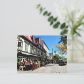 Déjeuner Vieux Québec Rue Canada Carte postale (Debout devant)