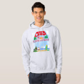 Dek de boot met kerst juichen hoodie (Voorkant volledig)
