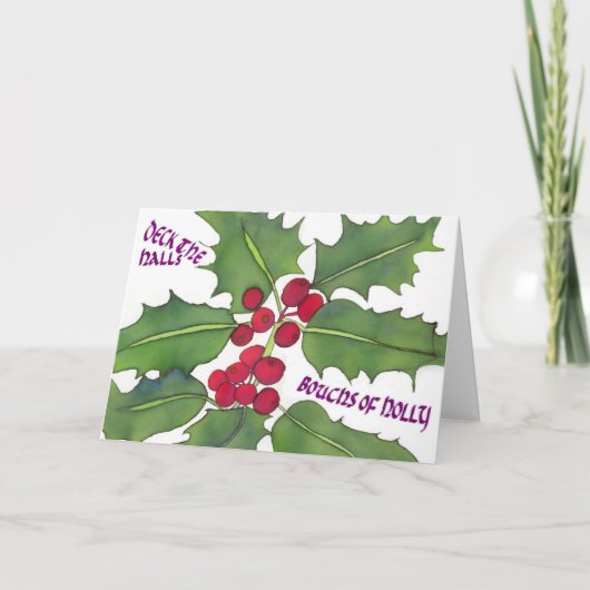 Dek de Kerstkerst-Kaart van de zalen Feestdagen Kaart (Voorkant)