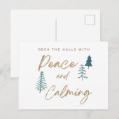 Dek de zalen af met rust en kalmeren briefkaart (Voorkant / Achterkant)