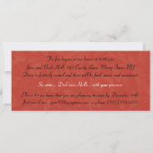 Dek de zalen Elegant Red Black Kerstmis Kaart (Achterkant)