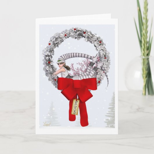 Dek de zalen feestdagen kaart (Voorkant)