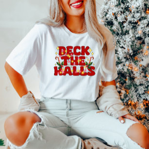 Dek de zalen kerstfeest T-shirt
