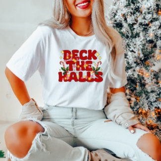 Dek de zalen kerstfeest T-shirt