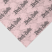 Dek de zalen kerstkalligrafie Blush Pink Tissuepapier (Detail)