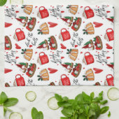 Dek de zalen theedoek (Gevouwen)