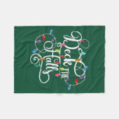 dek kerstfeestdagen fleece deken (Voorkant (Horizontaal))