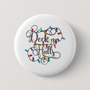 dek kerstfeestdagen ronde button 5,7 cm