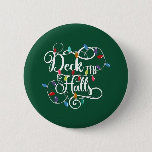 dek kerstfeestdagen ronde button 5,7 cm (Voorkant)