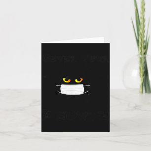 Dek Meowth Grappige Halloween Zwarte Kat Masker Vl Kaart