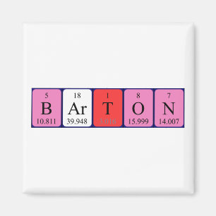 Dekbare barton periodiek table name magnet magneet