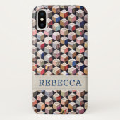 dekbed | Antiek tuimelblokken patchwork Case-Mate iPhone Case (Achterkant)