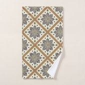 Dekdoek Reeks met medallion trellis print Bad Handdoek (Handdoek)
