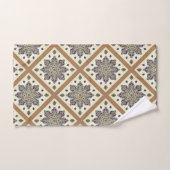 Dekdoek Reeks met medallion trellis print Bad Handdoek (Handdoek)