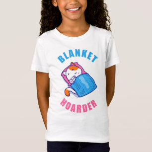 Deken Hoarder - Dames & Meisjes Grappige Kat Pyjam T-shirt