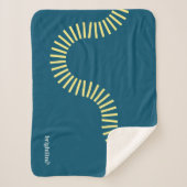 Deken - marine met spoor en logo (Voorkant)