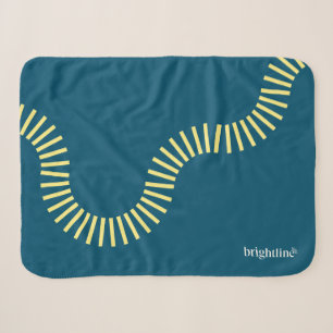 Deken - marine met spoor en logo
