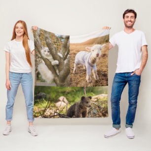 deken met foto's van malse dieren