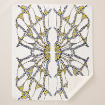 Deken - Sherpa (Doodle - Handgetrokken)