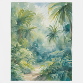 Deken Tropische bladeren Planten Palmbomen