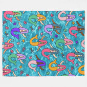 deken van de mermaïde vrienden (Voorkant (Horizontaal))