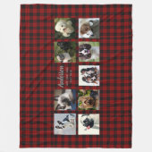 Dekens met foto collage - Buffalo Plaid - Herinner (Voorkant)