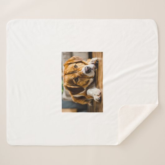 Dekens met hond (Voorkant (horizontaal))