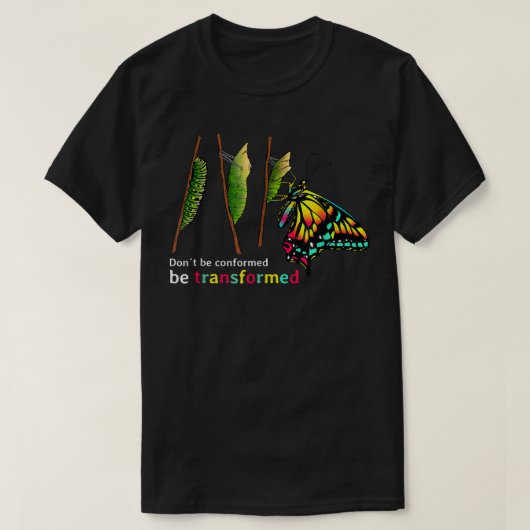 Dekens voor coconon-vlinder, van de derde pijler,  t-shirt (Design voorkant)