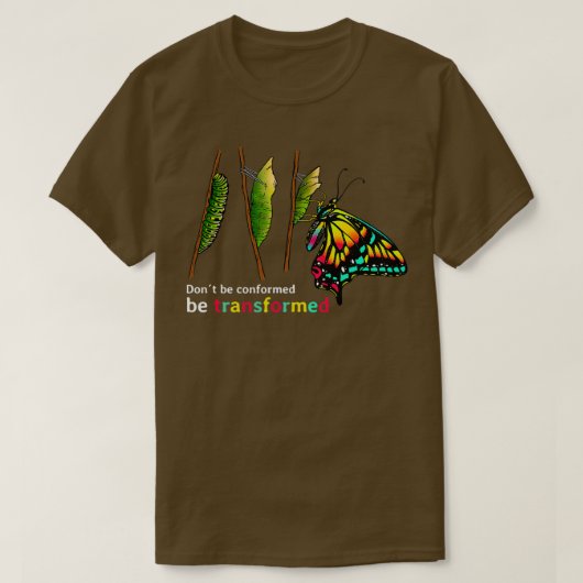 Dekens voor coconon-vlinder, van de derde pijler,  t-shirt (Design voorkant)